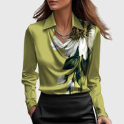 Damenbluse Sylvie mit Glitzer und Plissee-Kragen – Ansicht 8