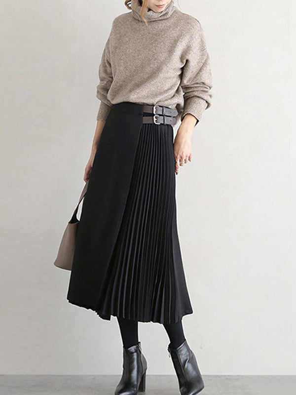 Giana – Eleganter plissierter A-Linien-Rock