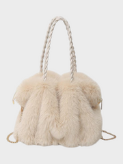 Charlotte – Multifunktionale Samt-Schultertasche für Damen – Ansicht 3
