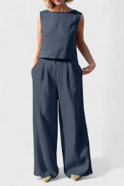 Ärmelloses Vintage-Sommer-Set Yvanne für Damen – Ansicht 8