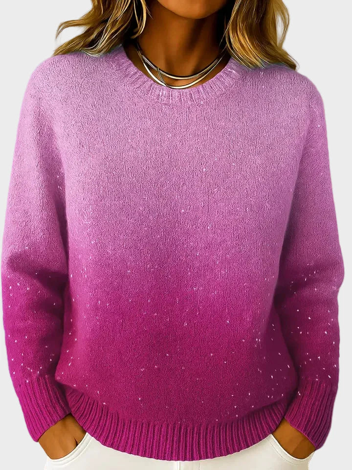 Charice – Elegantes Stricktop für Damen mit Farbverlauf und Glanz – Ansicht 3