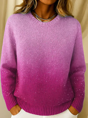 Damen-Stricktop Charice mit Satin-Farbverlauf – Ansicht 3
