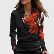 Damenbluse Sylvie mit Glitzer und Plissee-Kragen – Ansicht 7