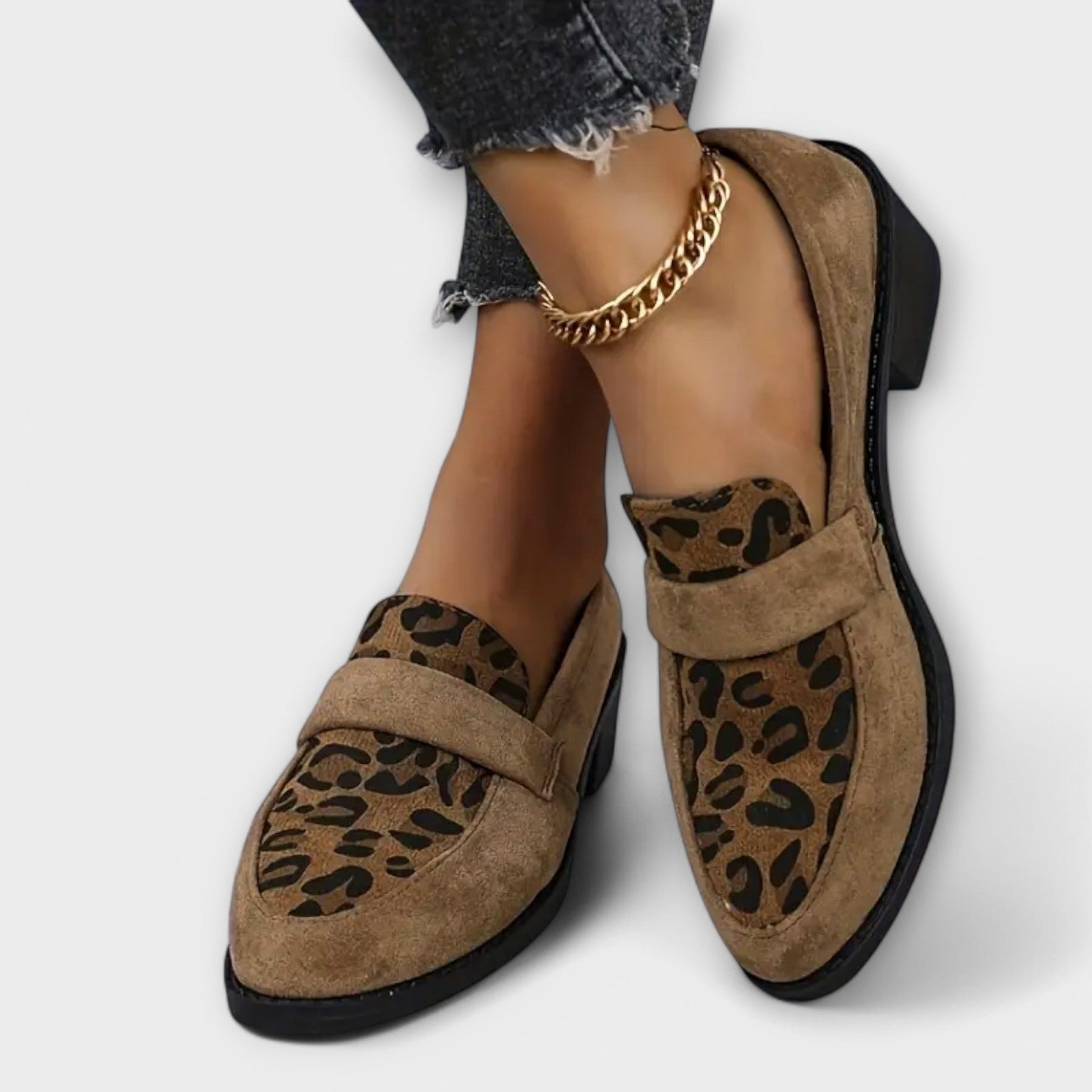 Elegante Damenschuhe Karla mit Leopardenmuster – Ansicht 3