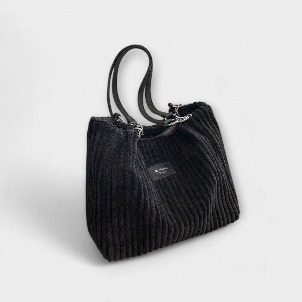 Xella - Schultertasche aus weichem Cord