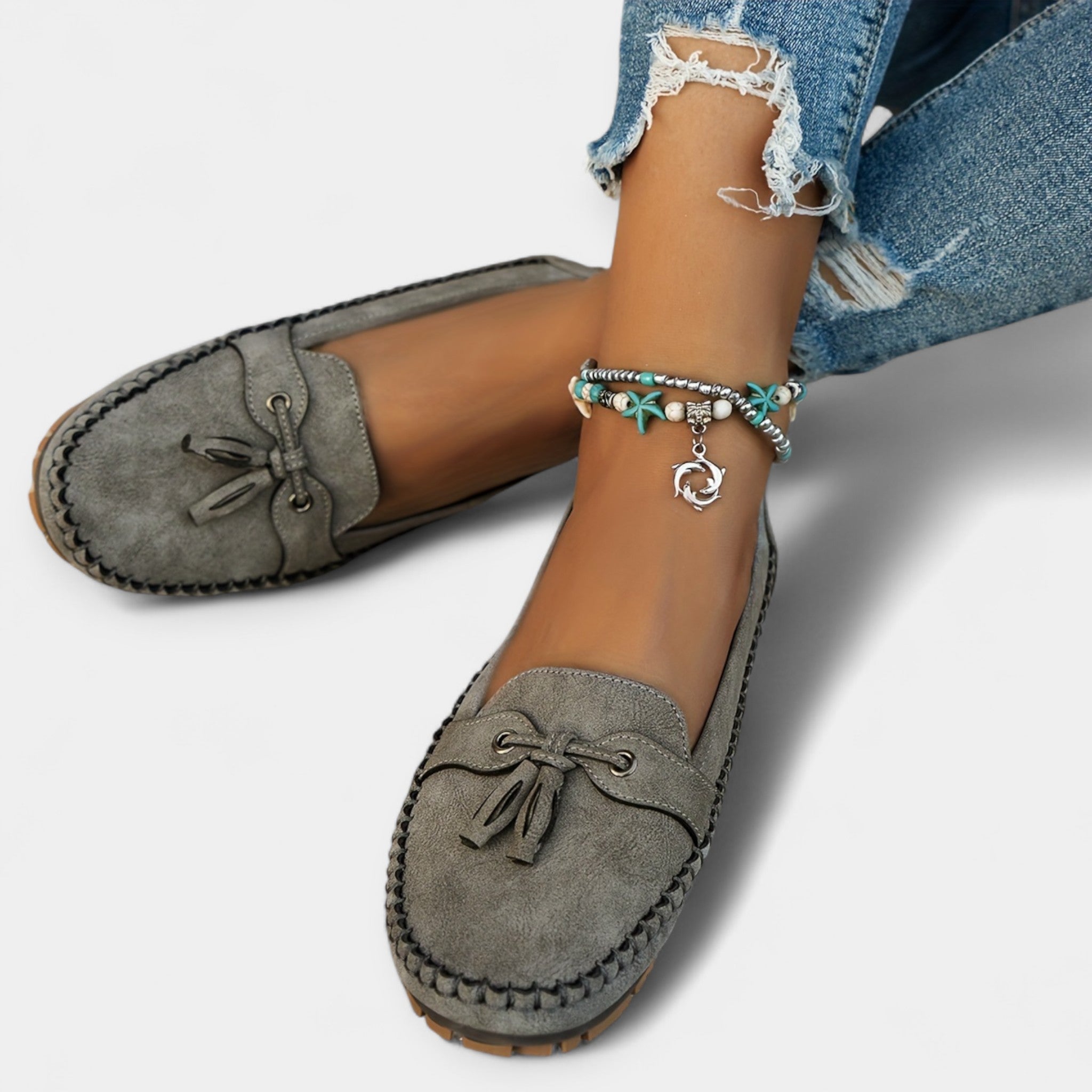 Ballerinas mit Schleife im Stil