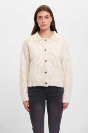 Bubbly – Locker geschnittene Damenjacke mit Ikat-Muster
