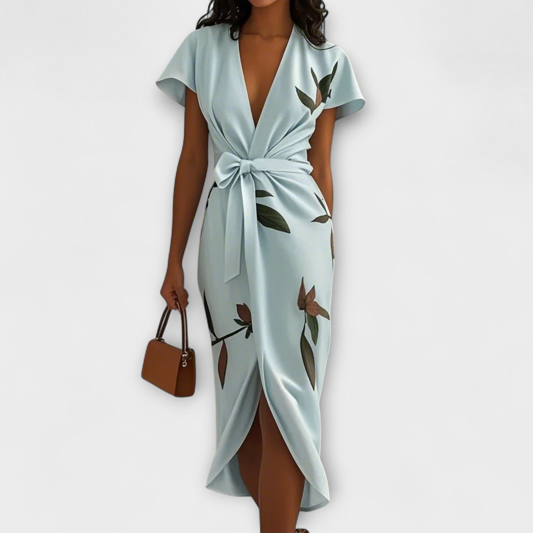 Damen-A-Linienkleid aus Satin – Ansicht 9