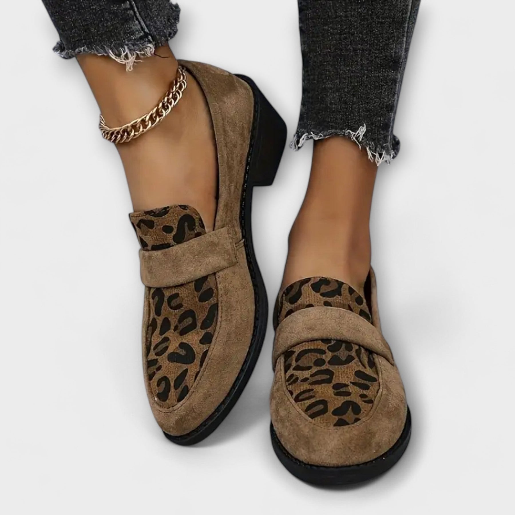 Elegante Damenschuhe Karla mit Leopardenmuster – Ansicht 2