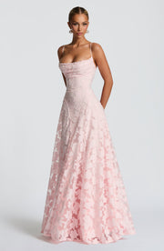 Damen-Maxikleid Francisa mit Spitzenkorsage – Ansicht 2
