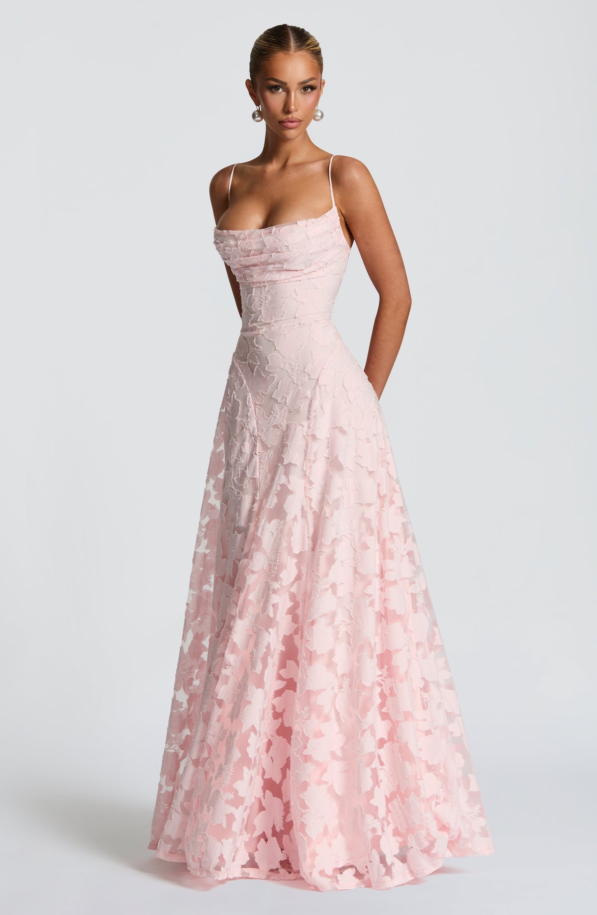 Damen-Maxikleid Francisa mit Spitzenkorsage – Ansicht 2