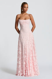 Damen-Maxikleid Francisa mit Spitzenkorsage