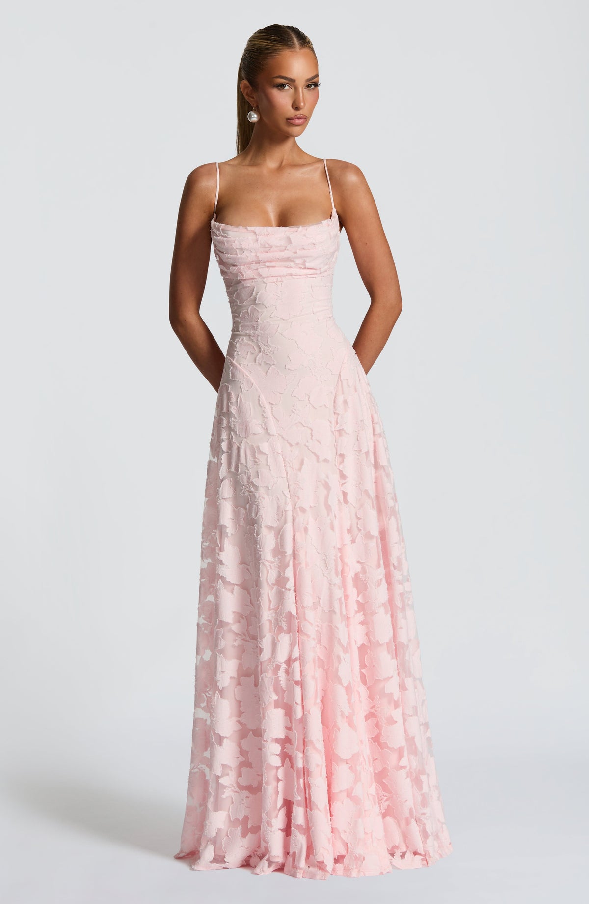Damen-Maxikleid Francisa mit Spitzenkorsage