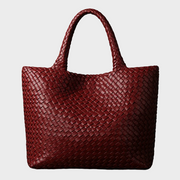 Lana – Handgefertigte Schultertasche aus gestricktem Leder – Ansicht 4