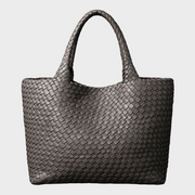 Lana – Handgefertigte Schultertasche aus gestricktem Leder – Ansicht 6