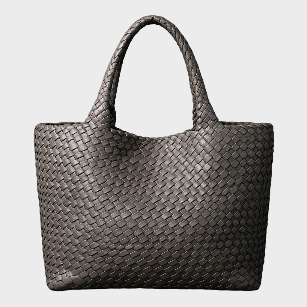 Lana – Handgefertigte Schultertasche aus gestricktem Leder – Ansicht 6