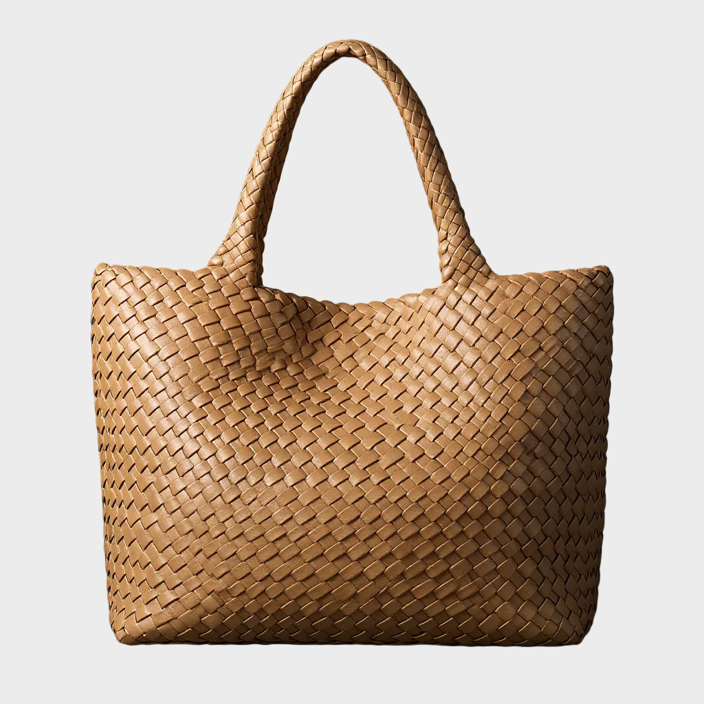 Lana – Handgefertigte Schultertasche aus gestricktem Leder – Ansicht 5
