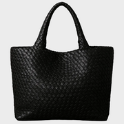 Lana – Handgefertigte Schultertasche aus gestricktem Leder – Ansicht 8