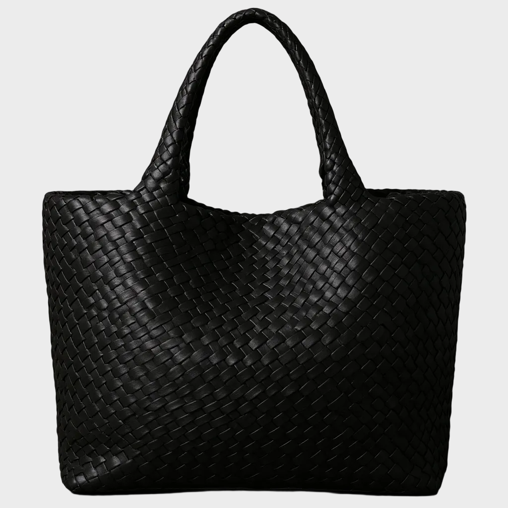 Lana – Handgefertigte Schultertasche aus gestricktem Leder – Ansicht 8