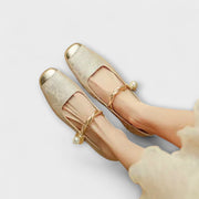 Loki – Damen-Loafer mit niedrigem Absatz und Perlen – Ansicht 3