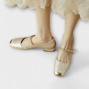 Loki – Damen-Loafer mit niedrigem Absatz und Perlen – Ansicht 4