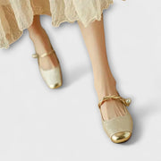 Loki – Damen-Loafer mit niedrigem Absatz und Perlen – Ansicht 6