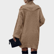 Ninia – Modisches schulterfreies Damen-Strickkleid – Ansicht 4