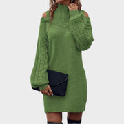 Ninia – Modisches schulterfreies Damen-Strickkleid – Ansicht 12