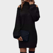 Ninia – Modisches schulterfreies Damen-Strickkleid – Ansicht 14