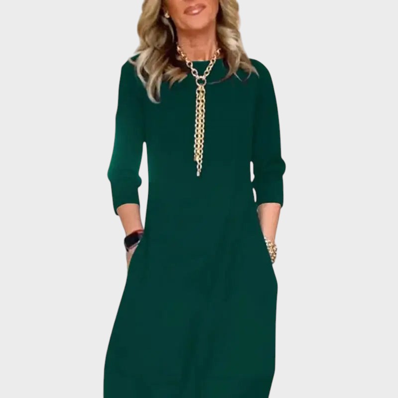 Selvienne – Ärmelloses Damenkleid in A-Linie für den Alltag – Ansicht 5