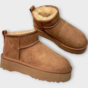 Bequeme Wildlederstiefel für Damen mit warmem Futter