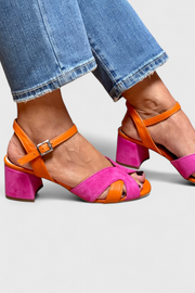 Elegante Damen-Sandalen Norma mit Absatz und verstellbarem Riemen – Ansicht 2