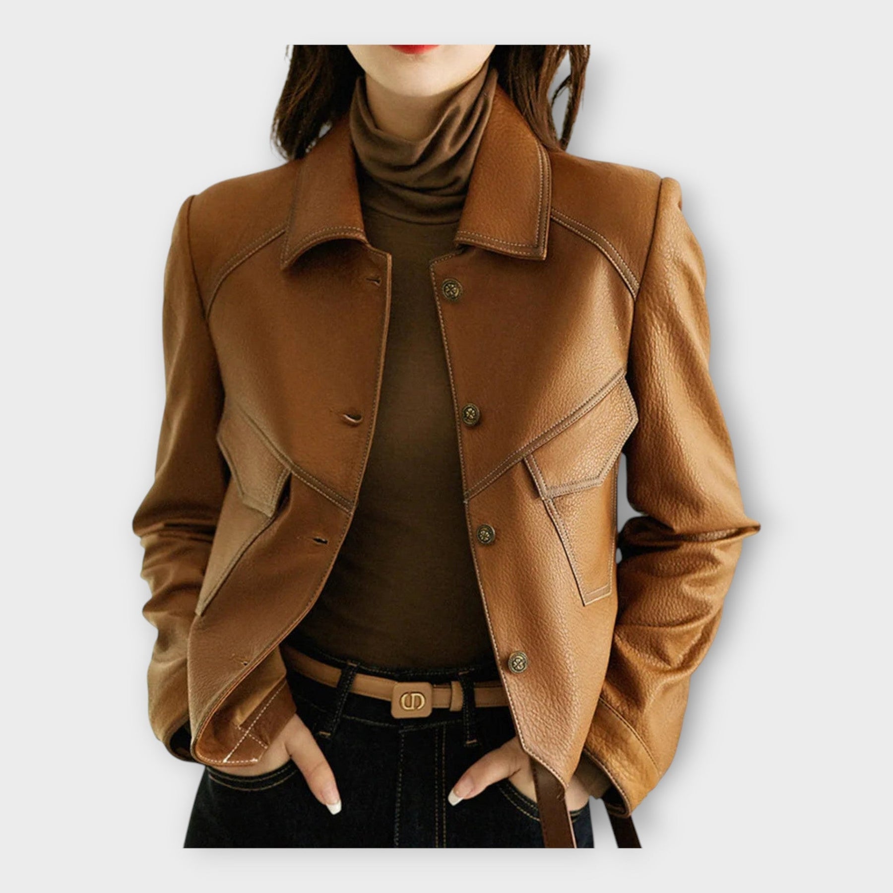 Camille – Stilvolle Lederjacke für Damen