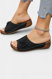 Orthopädische Damen-Sandalen Rica mit 3D-Blume – Ansicht 12
