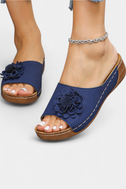 Orthopädische Damen-Sandalen Rica mit 3D-Blume – Ansicht 3