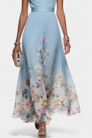 Sauline – Ärmelloses florales Maxikleid für Damen – Ansicht 3