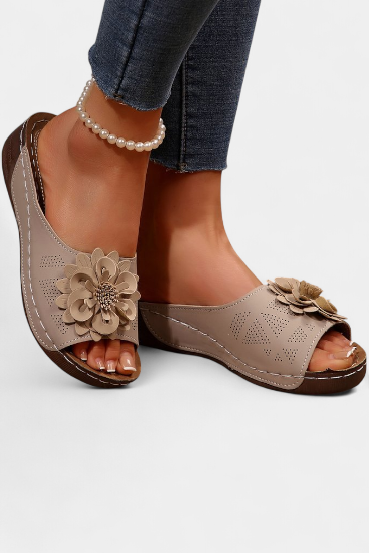 Orthopädische Damen-Sandalen Rica mit 3D-Blume – Ansicht 9