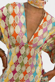 Shanice – Maxikleid für Damen mit geometrischem Muster – Ansicht 5