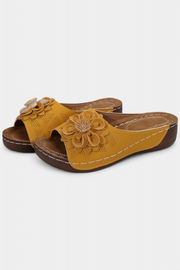 Orthopädische Damen-Sandalen Rica mit 3D-Blume – Ansicht 2