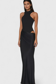 Mafalda – Ärmelloses Maxikleid für Damen mit schmaler Silhouette – Ansicht 3