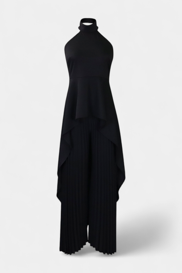 Asymmetrisches Damen-Set Chrysoula mit Plisseehose – Ansicht 11