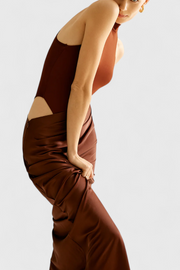 Mafalda – Ärmelloses Maxikleid für Damen mit schmaler Silhouette – Ansicht 7