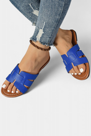 Damen-Sandalen Silvia mit geometrischem H-Design – Ansicht 2