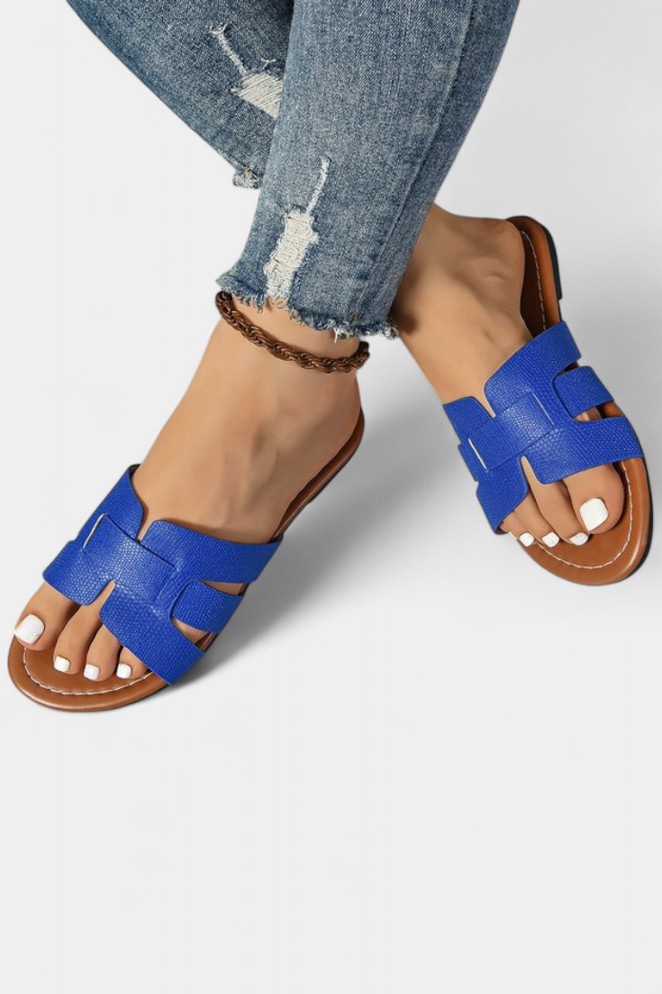 Damen-Sandalen Silvia mit geometrischem H-Design – Ansicht 2