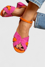 Elegante Damen-Sandalen Norma mit Absatz und verstellbarem Riemen – Ansicht 4