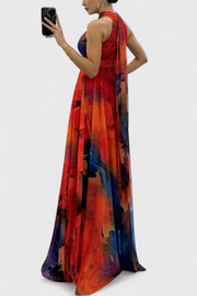 Caprice – Maxikleid für Damen aus Chiffon mit Blumenmuster – Ansicht 6