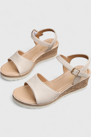 Damen-Plateausandalen Neus mit geflochtener Sohle – Ansicht 5
