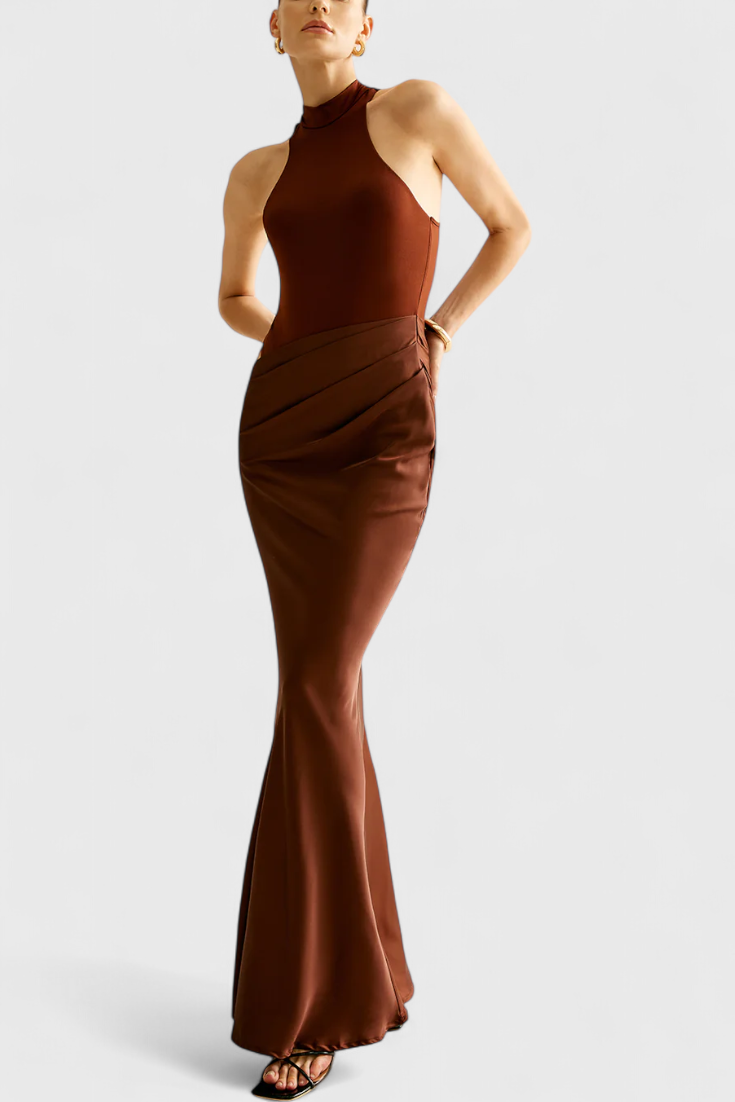 Mafalda – Ärmelloses Maxikleid für Damen mit schmaler Silhouette – Ansicht 5