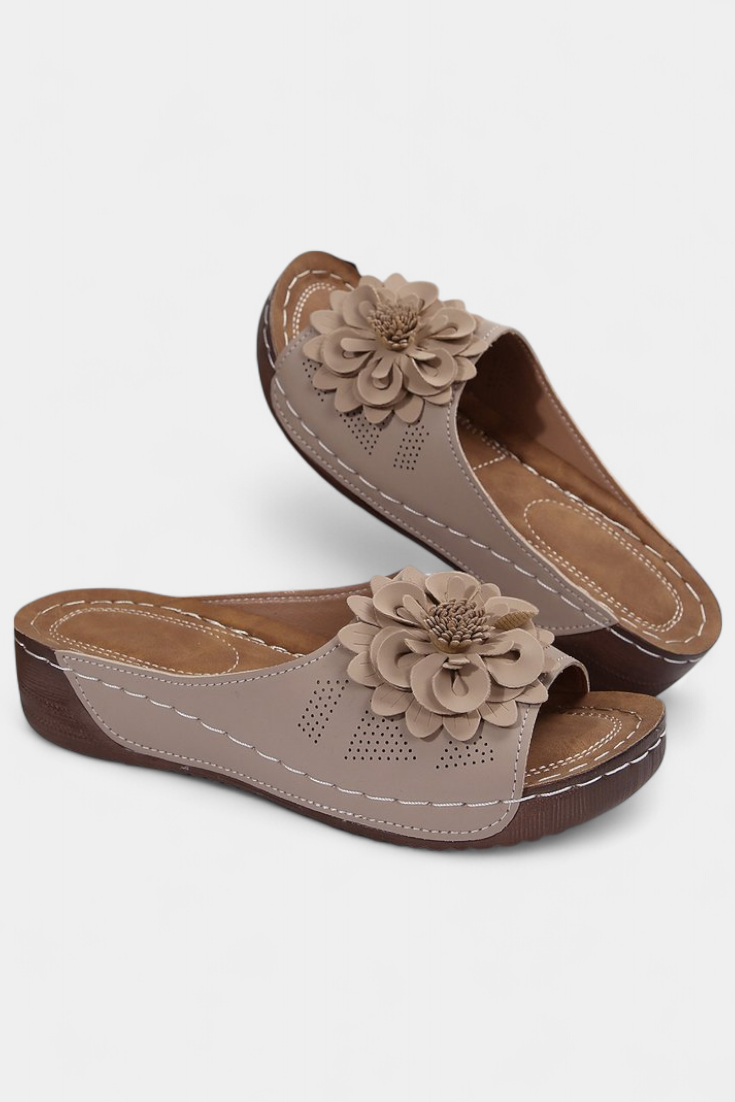 Orthopädische Damen-Sandalen Rica mit 3D-Blume – Ansicht 10