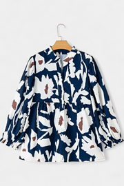 Florale Damenbluse Filomena mit Puffärmeln – Ansicht 8